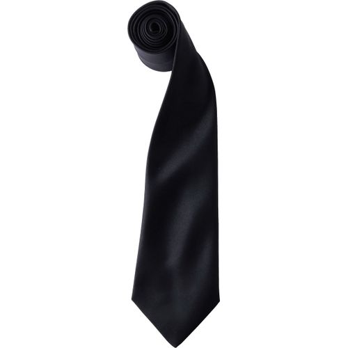 Cravate Satin Unie - Pr750 - Noir