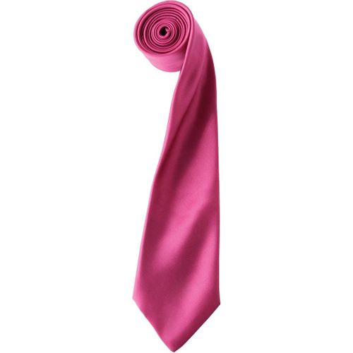 Cravate Satin Unie - Pr750 - Rose Fonc?