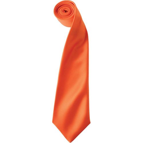 Cravate Satin Unie - Pr750 - Orange