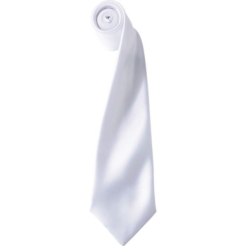 Cravate Satin Unie - Pr750 - Blanc