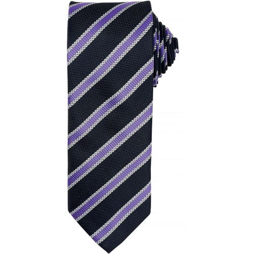 Cravate Ray?E - Pr783 - Noir Et Violet