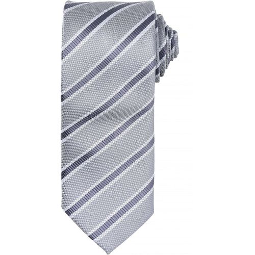 Cravate Ray?E - Pr783 - Gris Silver Et Gris Fonc?