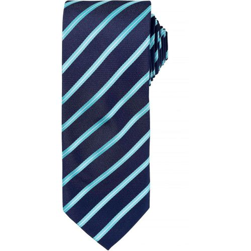 Cravate Ray?E Sport - Pr784 - Bleu Marine Et Turquoise