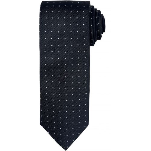 Cravate ? Petits Pois - Pr781 - Noir Et Gris