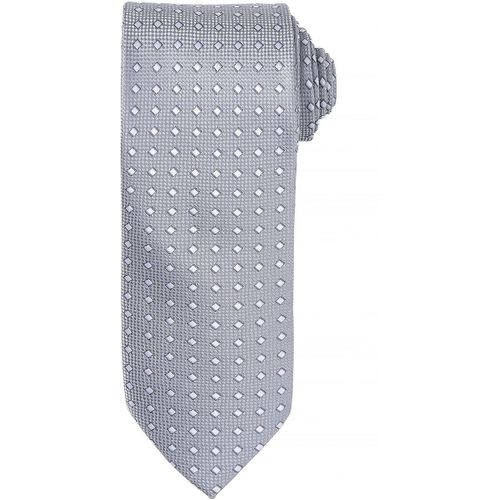 Cravate ? Motifs Carr?S - Pr788 - Gris Silver