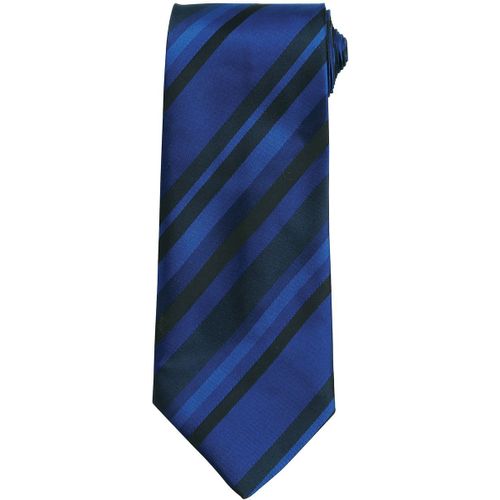 Cravate Multi-Bandes - Pb60 - Bleu