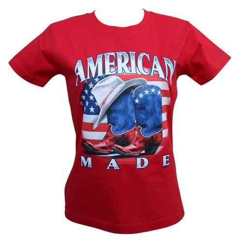 T-Shirt Femme Manches Courtes - American Made - 9866 - Rouge