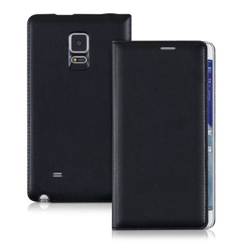 Etui Folio A Rabat Samsung Galaxy Note Edge N9150 Noir Eco-Cuir (Pu)