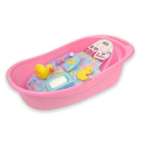 Jc Toys Jc Toys 7-Piece Pink Baby Doll Bath Gift Set Fits Most Dolls Up To 16 Dolls - Ages 2+ - Designed By Berenguer Boutique Baby Doll