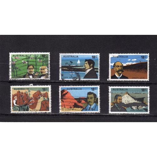 Timbres-Poste DAustralie (Explorateurs Australiens)