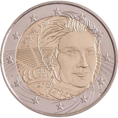 Piece De 2 Euro Rare Simone Veil