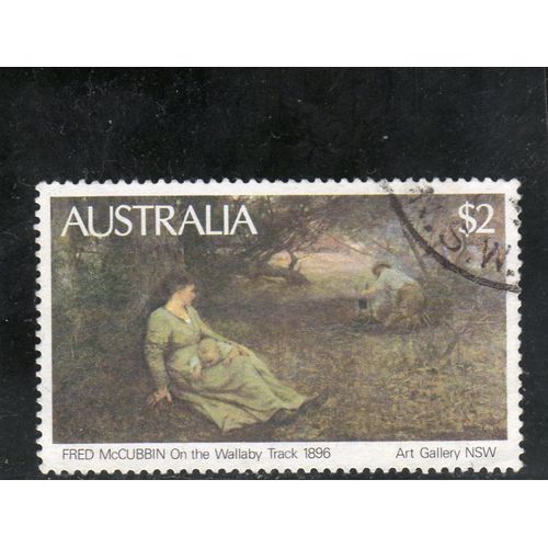 Timbre-Poste DAustralie (Peinture Australienne)