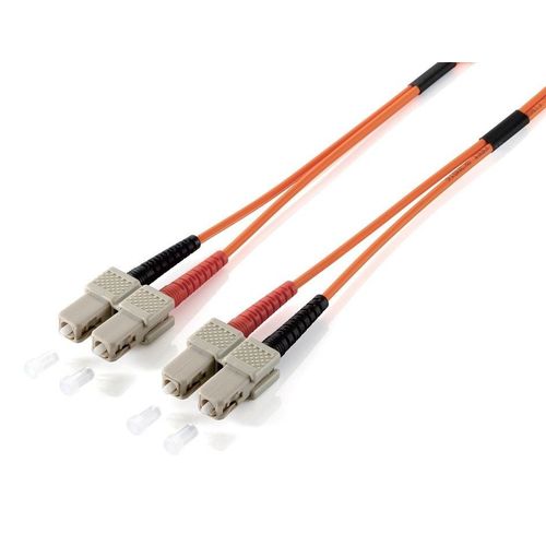 equip Pro - Cordon de raccordement - mode unique SC (M) pour mode unique SC (M) - 2 m - fibre optique - duplex - 9 / 125 micromètres - OS2 - sans halogène - jaune