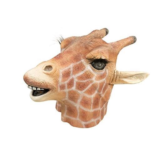 Masque Adulte Latex Intégral Girafe, Taille Unique