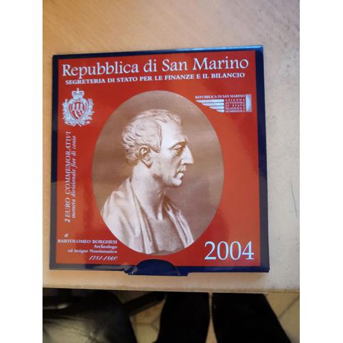 Coffret 2 Euros Commémorative St Marin 2004