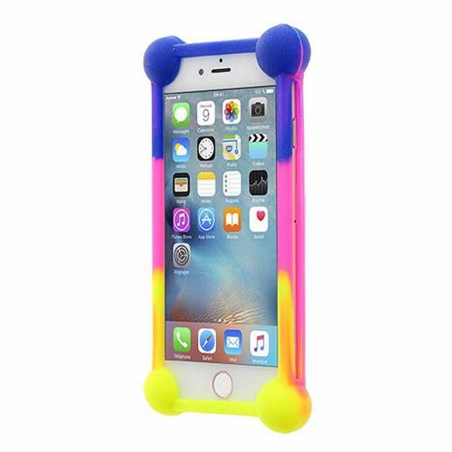 Alcatel One Touch 903 Coque Bumper Multicolor Pochette Arriere 4 Boules Anti-Casse Ecran,Antichoc Orange En Silicone, De Qualité By Wi®