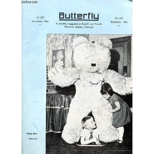 Butterfly N° 222 - Decembre 1964 - Mensuel Anglais/Francais - Teddy Bear