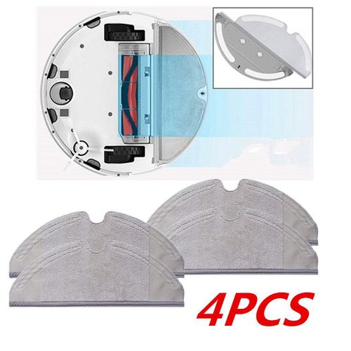 Vadrouille Roborock S50 pour aspirateur Xiaomi , 4 tampons nettoyants secs et humides