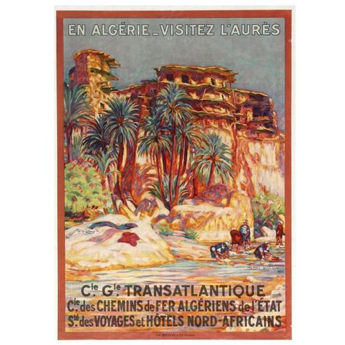 Affiche Transatlantique Algérie