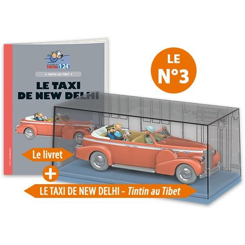 Voiture Tintin N°3 Le Taxi De New Delhi 1/24 2019 Neuf En Boite Sous Cello-Moulinsart