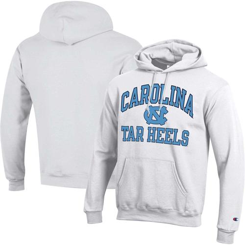 Sweat À Capuche Champion White North Carolina Tar Heels High Motor Pour Hommes