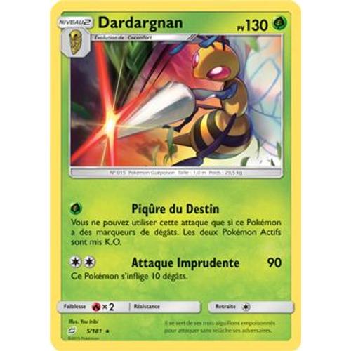 Carte Pokémon - Dardargnan - 5/181 - Duo De Choc