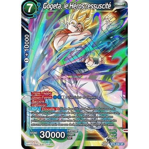 Carte Dragon Ball Super Bt5-038 Gogeta, Le Héros Ressuscité Super Rare