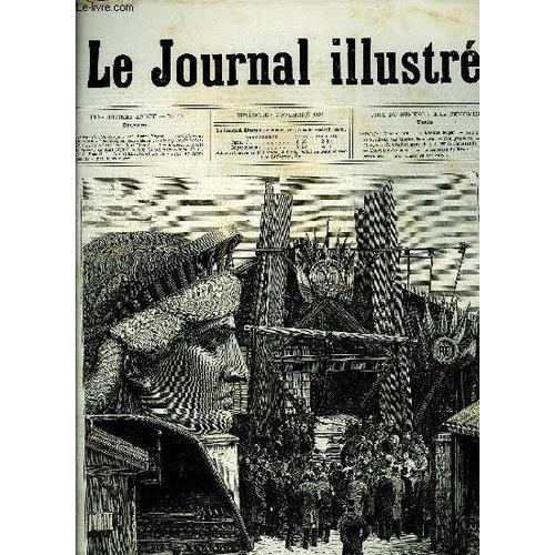 Le Journal Illustre N° 45 - La Statue De L Amérique Par Henri Meyer, Fait D Armes Du Colonel Laroque Par Henri Meyer, L Hospice De Saint-Germain-En-Laye Par Karl Fichot, Les Nouveaux Quais De Bercy(...)