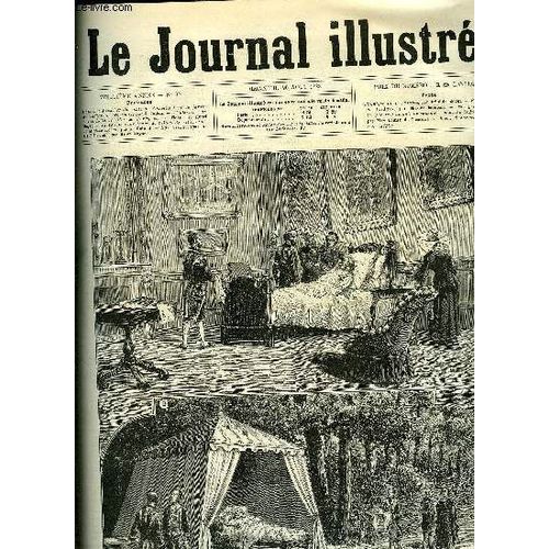 Le Journal Illustre N° 35 - La Chambre A Coucher Du Comte De Chambord Et Le Jardin Du Chateau De Frohsdorf Par G. Julien, L Intérieur Du Nouvel Hotel De Ville De Paris Par K. Fichot Et Henri Meyer, La(...)