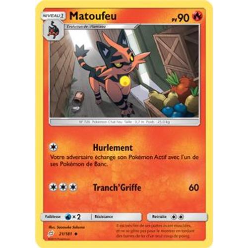 Carte Pokémon - Matoufeu - 21/181 - Duo De Choc