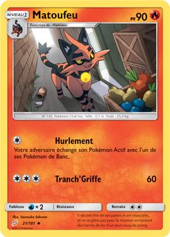 Pokémon JCC carte - Matoufeu - Tempête argentée