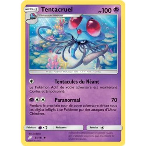 Carte Pokémon - Tentacruel - 61/181 - Duo De Choc