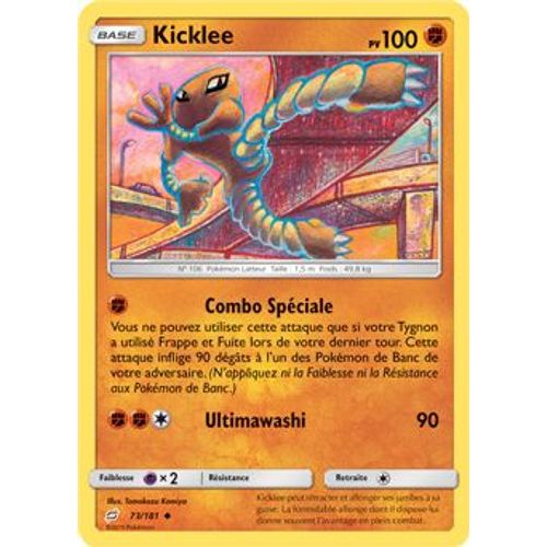 Carte Pokémon - Kicklee - 73/181 - Duo De Choc