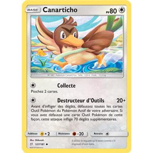 Carte Pokémon - Canarticho - 127/181 - Duo De Choc