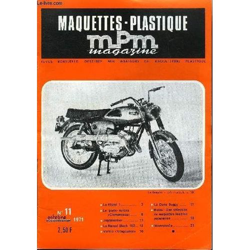Maquettes Plastique Magazine N° 11 - Le Mistel 1, Le Porte-Avions Clemenceau, Jagdpanther, Le Marcel Bloch 152, Vultee Vengeance, La Dune Buggy, Motos : Une Sélection De Maquettes Les Plus Populaires