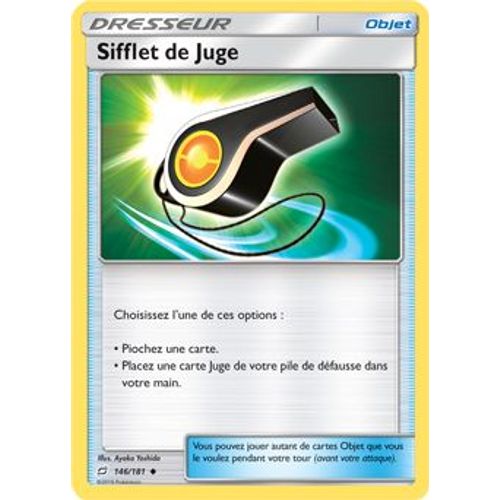 Carte Pokémon - Sifflet De Juge - 146/181 - Duo De Choc