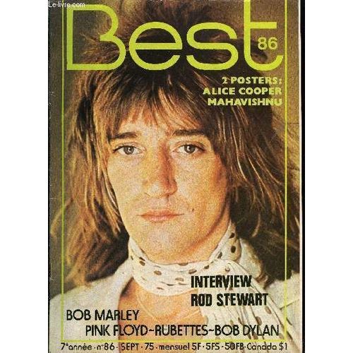 Best N° 86 - Pink Floyd, Steve Miller, Captain Beefheart, Jethro Tull Par Jean Gilles Blum, Bob Marley Par Francis Dordor, Bob Dylan Par Patrick Eudeline, Alice Cooper Par Christian Lebrun, Rob(...)