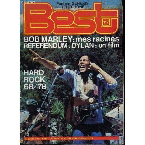 Best N° 117 - Bestop, Sound - Check Par Jean Denis Castellane, Johnny Thunders Par Gilles Riberolles, Bob Dylan Par Jean Gilles Blum, Bob Marley Par Francis Dordor, Hot Tuna Par Hervé Picart, Hard(...)