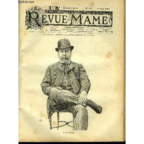 La Revue Mame N° 37 - Les Trois Disparus Du Sirius (Suite) Par Georges Price, Les Cuirassiers A Waterloo Par Victor Hugo, La Rançon Du Bon Chevalier Par Henri Guerlin, La Souris Par Jules Moinaux(...)