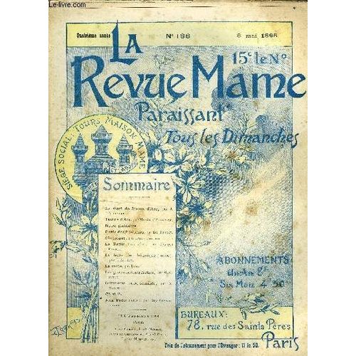 La Revue Mame N° 188 - La Mort De Jeanne D Arc Par J.Michelet, Jeanne D Arc Par Martial D Auvergne, Puvis De Chavannes Par Ed. Trogan, La Petite Par Georges Pradel, La Leçon De Rhétorique Par J.(...)