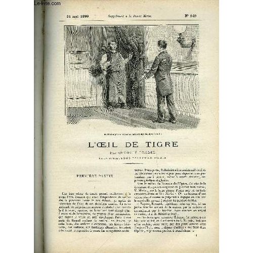 Supplement A La Revue Mame N° 242 - L Oeil De Tigre Par Georges Pradel, Illustrations D Alfred Paris - Première Partie
