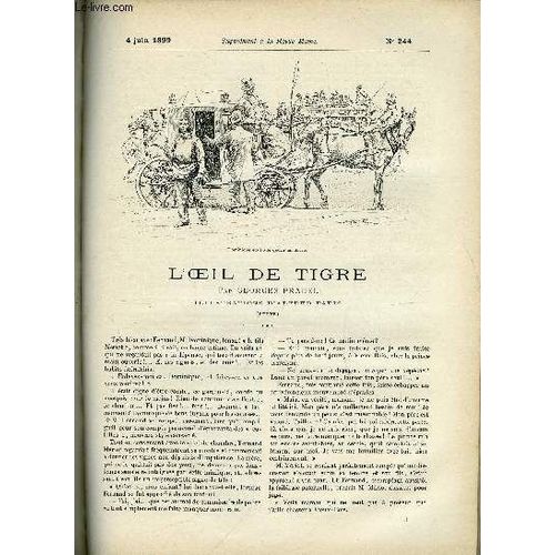 Supplement A La Revue Mame N° 244 - L Oeil De Tigre (Suite) Par Georges Pradel, Illustrations D Alfred Paris