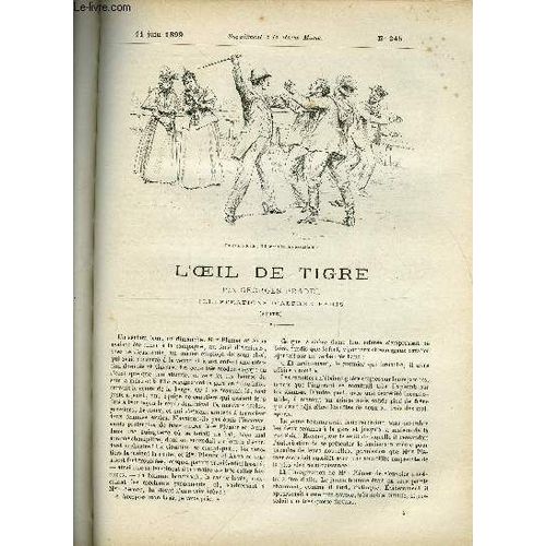 Supplement A La Revue Mame N° 245 - L Oeil De Tigre (Suite) Iii. Par Georges Pradel, Illustrations D Alfred Paris