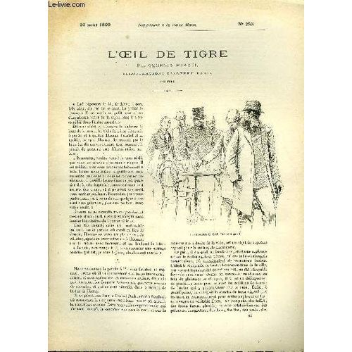 Supplement A La Revue Mame N° 255 - L Oeil De Tigre (Suite) Par Georges Pradel, Illustrations D Alfred Paris