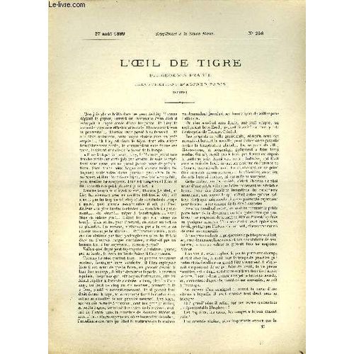 Supplement A La Revue Mame N° 256 - L Oeil De Tigre (Suite) Par Georges Pradel, Illustrations D Alfred Paris