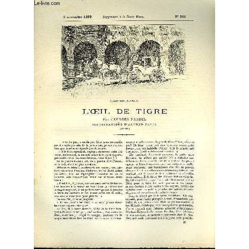 Supplement A La Revue Mame N° 266 - L Oeil De Tigre (Suite) Par Georges Pradel, Illustrations D Alfred Paris