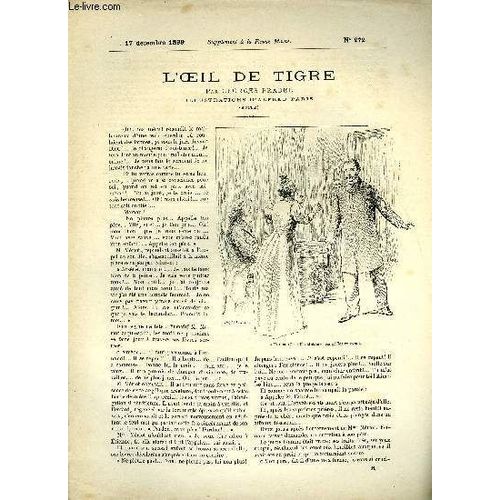 Supplement A La Revue Mame N° 272 - L Oeil De Tigre (Fin) Par Georges Pradel, Illustrations D Alfred Paris