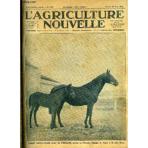 L Agriculture Nouvelle N° 1517 - Le Xe Congrès De L Agriculture Française Par M. Augé-Laribé, Un Distributeur D Engrais A Ventilation Par P. Lr, La Production Industrielle Du Lapin A Fourrure Par L.(...)