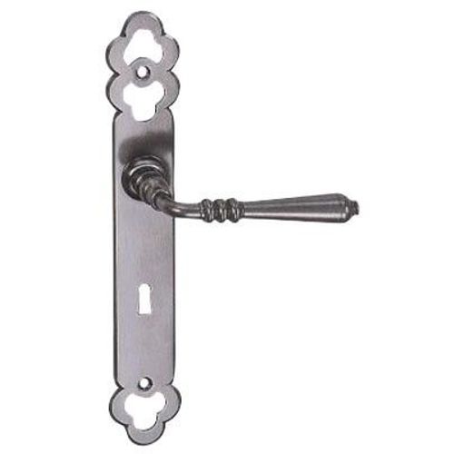 Ensemble de porte BOUVET - Ligne LANGUEDOC - Fer patiné - Clé I - 1525