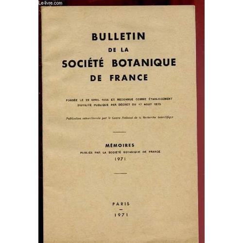 Bulletin De La Societe Botanique De France - Memoires : Colloque De Morphologie, Dijon 1970 : Croissance Et Développement Des Corémies Du Genre Doratomyces Corda, - Essai Pour Une Caractérisation Des(...)